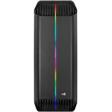 Компьютерный корпус, Aerocool, Gladiator Duo-G-BK-v1, ATX/Micro ATX, USB 2*3.0, HD-Audio+Mic, Кулер 3*12см ARGB, Высота процессорного кулера до 161 мм, Длина VGA до 326мм, 2*3.5"/3*2.5", Толщина 0,5