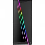 Компьютерный корпус, Aerocool, Mirage-G-BK-v2, ATX/Micro ATX, USB 2*3.0/1*2.0, HD-Audio+Mic, Кулер 3*12см ARGB, Высота процессорного кулера до 162 мм, Длина VGA до 356мм, 2*3.5"/5*2.5", Толщина 0,5м
