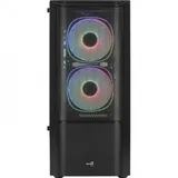Компьютерный корпус, Aerocool, Quantum Mesh-G-BK-v3, ATX/Micro ATX, USB 1*3.0/2*2.0, HD-Audio+Mic, Кулер 3*12см RGB, Высота процессорного кулера до 158 мм, Длина VGA до 297мм, 2*3.5"/2(4 Mini-ITX)*2
