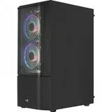 Компьютерный корпус, Aerocool, Quantum Mesh-G-BK-v3, ATX/Micro ATX, USB 1*3.0/2*2.0, HD-Audio+Mic, Кулер 3*12см RGB, Высота процессорного кулера до 158 мм, Длина VGA до 297мм, 2*3.5"/2(4 Mini-ITX)*2