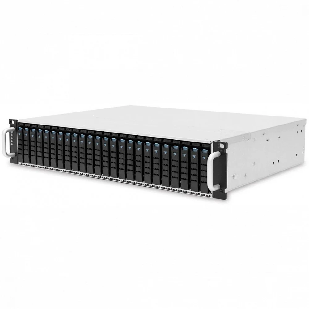 Корпус AIC XJ1-20247-02 2U 24x 2.5" hot-swap bays, hot-swap JBOD with dual SAS 24G expander controller, dual BMC, tool-less HDD tray, 800W 1+1 hot-swap redundant 80+ Platinum, tool-less rail kit (4X