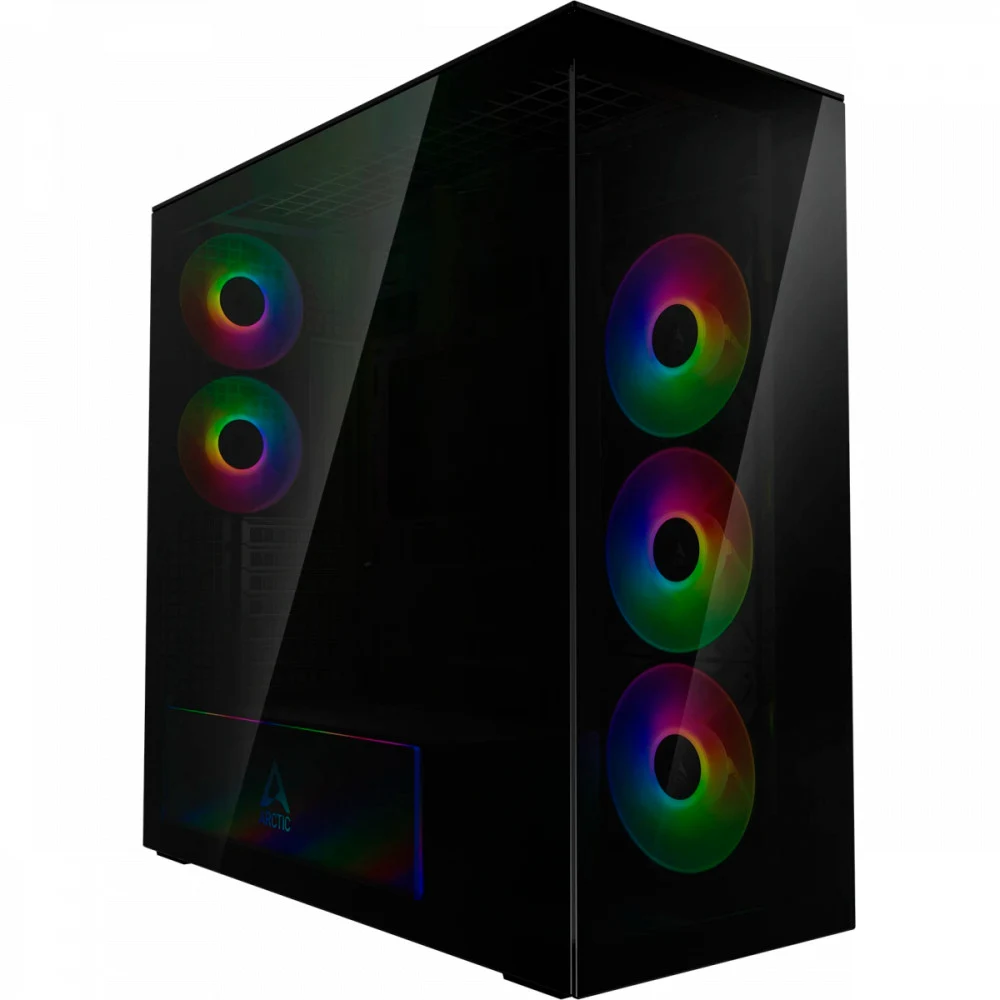 Компьютерный корпус Arctic Xtender Black(Tinted Glass), ACPCC00015A, 5 ARGB FAN, USB-C, 2xUSB-A, E-ATX ACPCC00015A