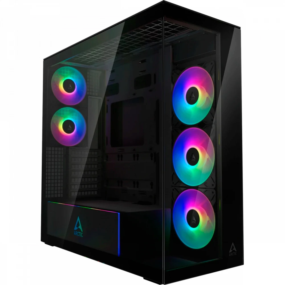 Компьютерный корпус Arctic Xtender Black(Mirror Glass), ACPCC00018A, 5 ARGB FAN, USB-C, 2xUSB-A, E-ATX ACPCC00018A