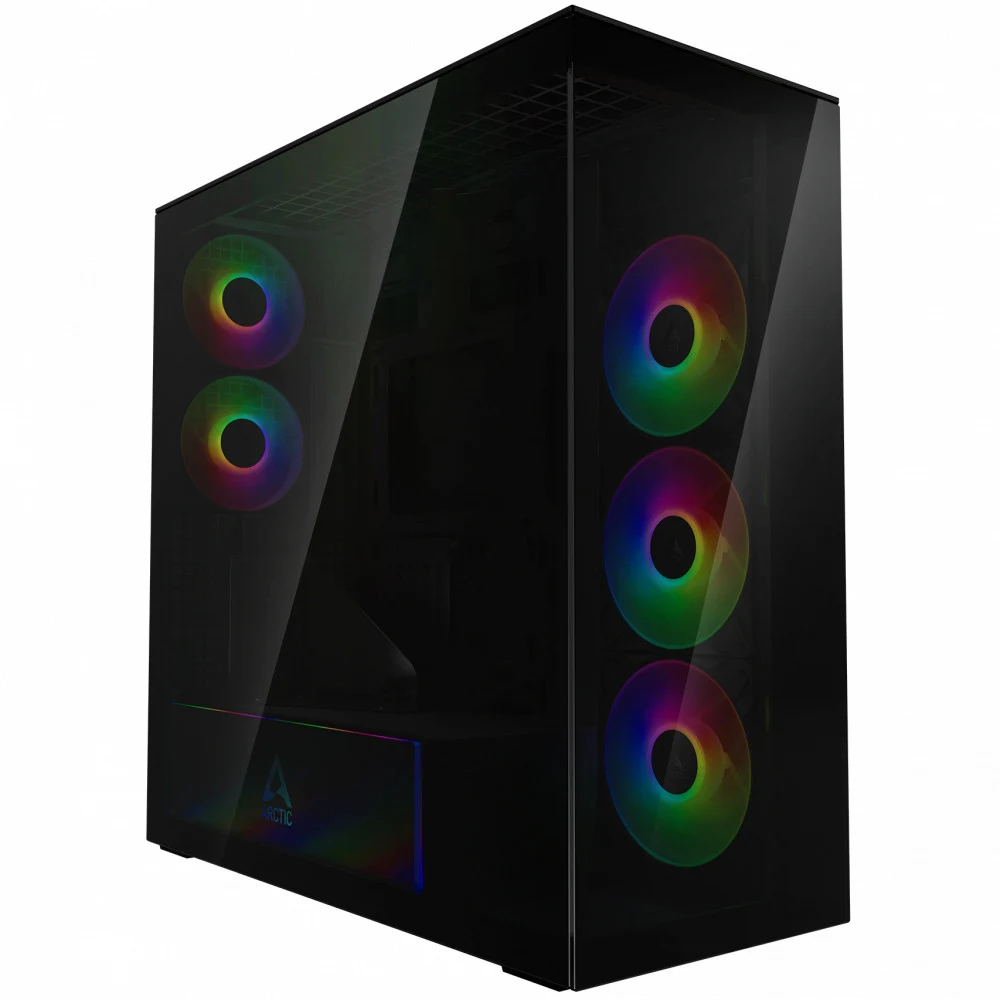 Компьютерный корпус Arctic Xtender VG Black(Tinted Glass), ACPCC00016A, 5 ARGB FAN, USB-C, 2xUSB-A, E-ATX ACPCC00016A