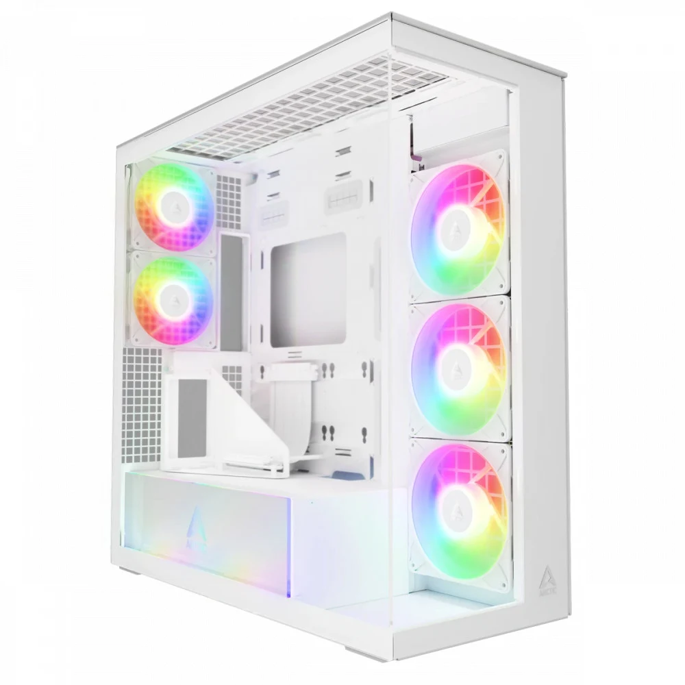 Компьютерный корпус Arctic Xtender VG White(Clear Glass), ACPCC00017A, 5 ARGB FAN, USB-C, 2xUSB-A, E-ATX ACPCC00017A