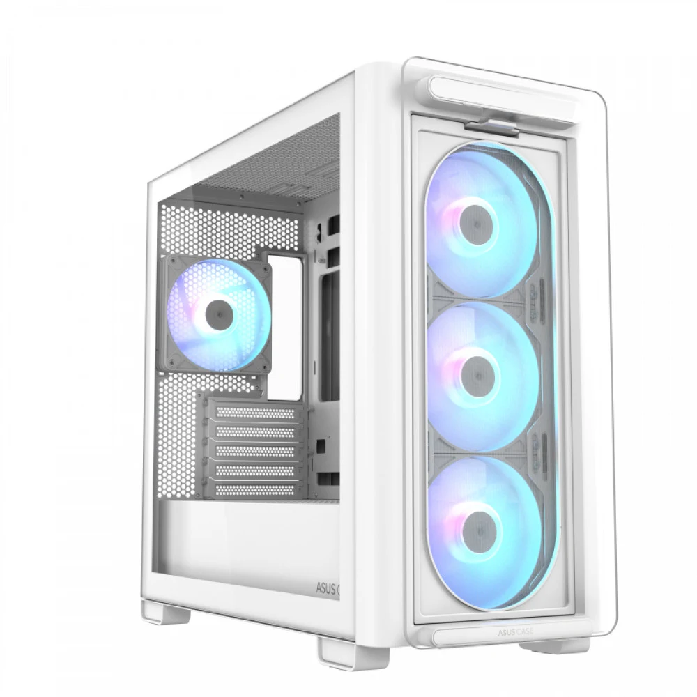 Корпус ASUS A23 PLUS TG ARGB WHITE mATX/mITX A23 PLUS TG/ARGB FANS/WHT//