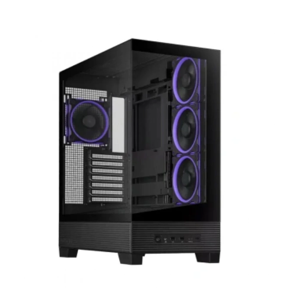 Корпус для ПК ASUS A31 PLUS TG ARGB Panoramic Design Case, BTF Support, BLACK