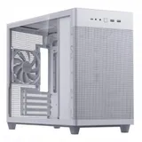 ASUS Prime AP201 Tempered Glass MicroATX Case White - stylish 33-liter MicroATX case with tool-free side panels, with support for 360 mm coolers, graphics cards up to 338 mm long, and standard ATX P