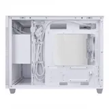 ASUS Prime AP201 Tempered Glass MicroATX Case White - stylish 33-liter MicroATX case with tool-free side panels, with support for 360 mm coolers, graphics cards up to 338 mm long, and standard ATX P