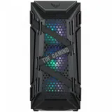 ASUS TUF Gaming GT301 ATX mid-tower compact case with tempered glass side panel, honeycomb front panel, 120mm AURA Addressable RGB fan, headphone hanger and 360mm radiator support