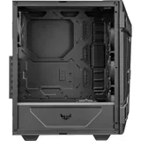 ASUS TUF Gaming GT301 ATX mid-tower compact case with tempered glass side panel, honeycomb front panel, 120mm AURA Addressable RGB fan, headphone hanger and 360mm radiator support