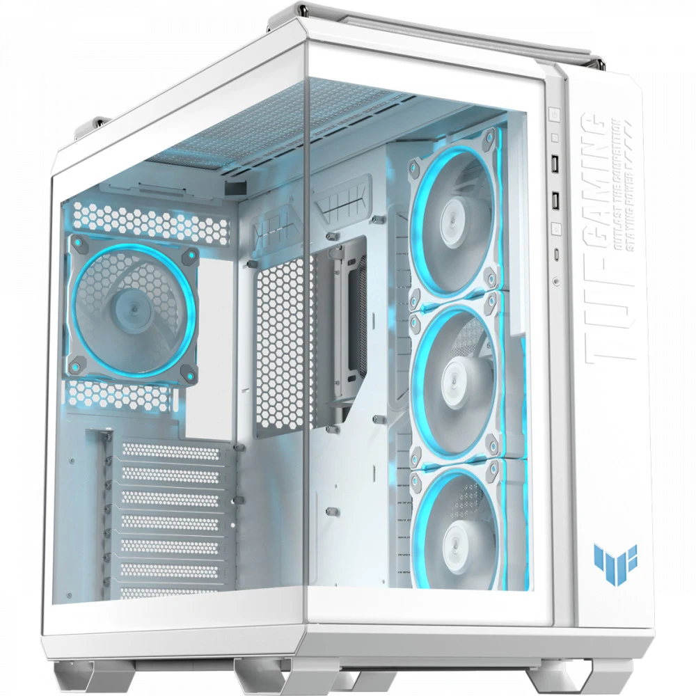 Корпус ASUS TUF Gaming GT502 HORIZON White ATX/micro ATX/mITX GT502 PANO/ARGB FANS/WHT/TG//