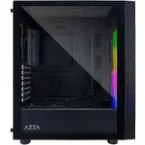 Корпус Azza CELESTA F черный без БП ATX 1x120mm 2xUSB2.0 1xUSB3.0 audio bott PSU