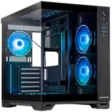 Корпус Chieftec Visio черный без БП ATX 2x80mm 4x120mm 2x140mm 1xUSB2.0 2xUSB3.0 audio bott PSU
