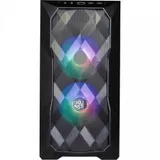 Cooler Master MasterCase TD300 Mesh, USB3.0x2, 2x120ARGBFans, Black, mATX, w/o PSU