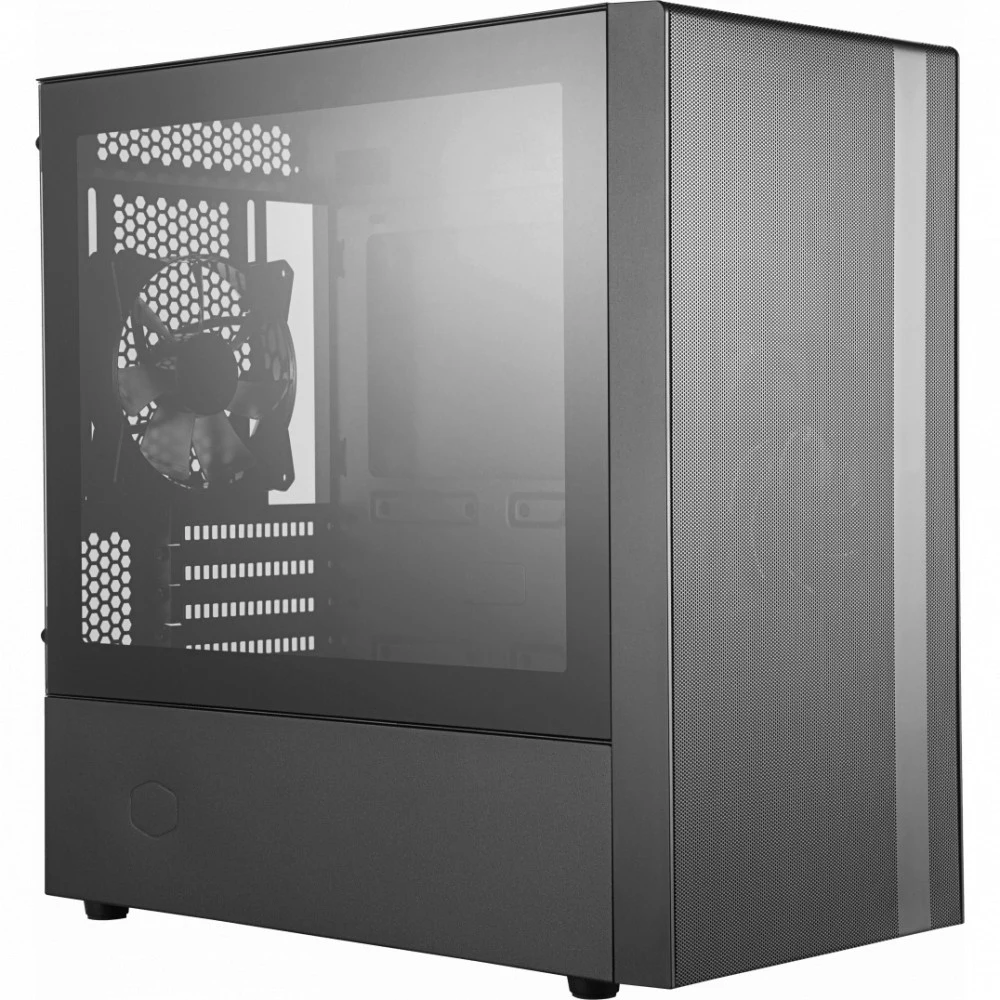 Корпус CoolerMaster MasterBox NR400 (MCB-NR400-KGNN-S00), Mini-ITX/Micro ATX, 4 cлота расширения, 4 отсека комбо для дисков x 3.5"/2.5", 2xUSB 3.0 предустановленный вентилятор 120мм x1 сверху, 120мм