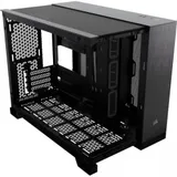 CORSAIR 2500X Micro ATX Dual Chamber PC Case - Black/Obsidian Aluminum