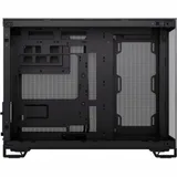 CORSAIR 2500X Micro ATX Dual Chamber PC Case - Black/Obsidian Aluminum