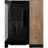 CORSAIR 2500X Micro ATX Dual Chamber PC Case - Black/Walnut Wood