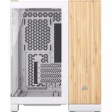 Корпус Corsair 2500X, Midi Tower, m-ATX, White - Bamboo Wood, 2x3.5"/4x2.5", 2xUSB3.2, USB-C