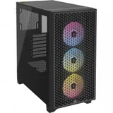 Corsair 3000D RGB Tempered Glass Mid-Tower, Black, EAN: 0840006610854