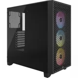 Corsair 3000D RGB Tempered Glass Mid-Tower, Black, EAN: 0840006610854