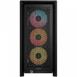 Корпус без блока питания/ Case Corsair Frame 4000D RS ARGB, Midi-Tower, TG, 3x120mm ARGB, 2xUSB-A 3.2, 1xUSB 3.2 Type-C, E-ATX, ATX, mATX, mITX Black