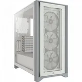 Корпус Corsair iCUE 4000X RGB белый/серый без БП ATX 3x120mm 4x140mm 1xUSB3.0 audio bott PSU
