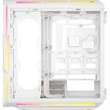 Корпус без блока питания/ Case Corsair iCUE LINK 5000T LX RGB, Midi-Tower, TG, 3x120mm RGB, 4xUSB-A 3.2, 1xUSB 3.2 Type-C, E-ATX, ATX, mATX, mITX White