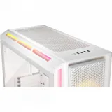 Корпус без блока питания/ Case Corsair iCUE LINK 5000T LX RGB, Midi-Tower, TG, 3x120mm RGB, 4xUSB-A 3.2, 1xUSB 3.2 Type-C, E-ATX, ATX, mATX, mITX White