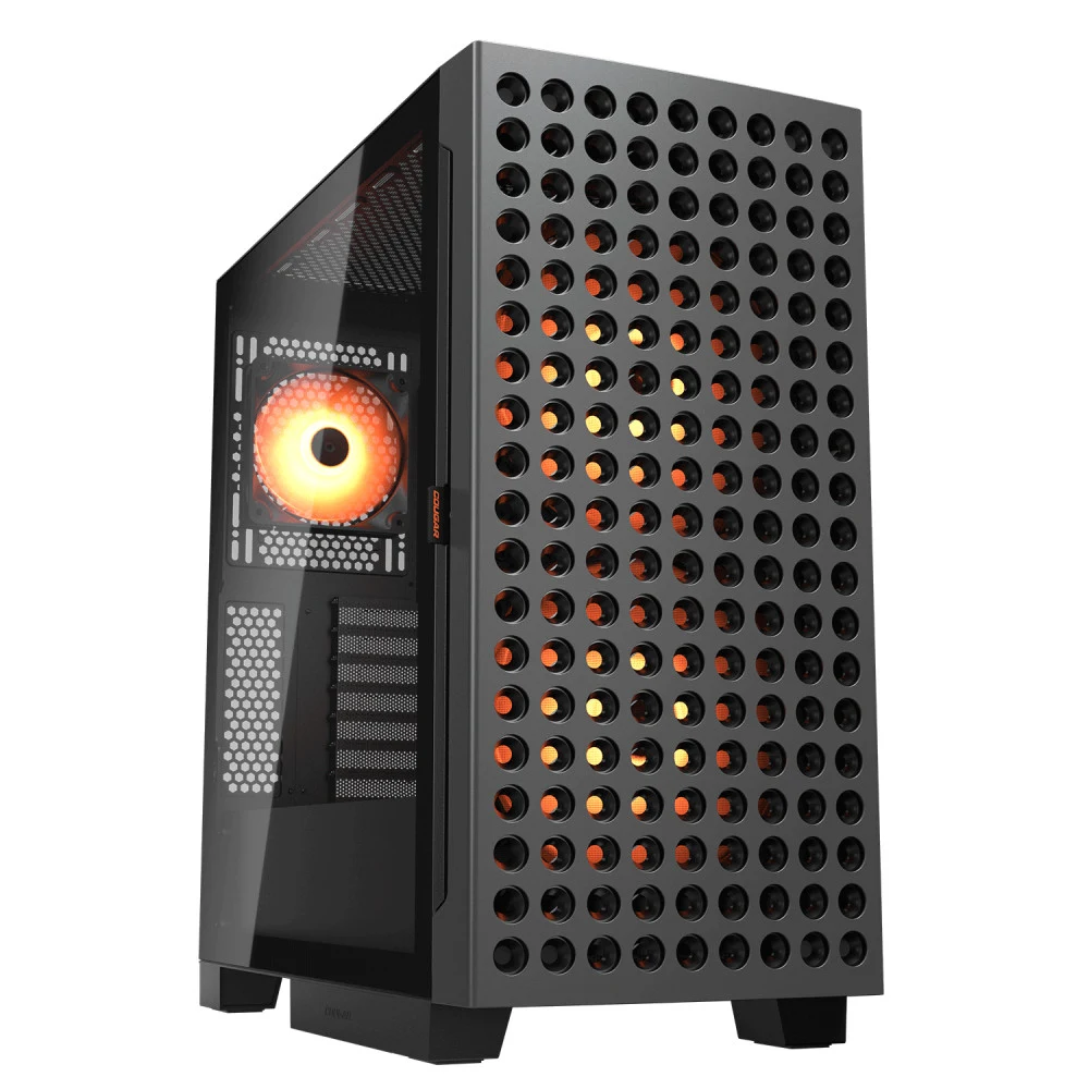 Корпус Cougar Airface ECO RGB, Midi Tower, ATX, E-ATX, Black, 2x3.5"/2x2.5", 2xUSB3.0, USB-С