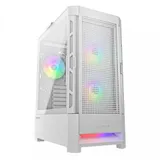 Компьютерный корпус, Cougar, Airface RGB White, ATX/Micro ATX/Mini ITX, USB 2*3.0/2.0, HD-Audio+Mic, Кулер 2*14см/1*12см ARGB, Высота процессорного кулера до 190 мм, Длина VGA до 330мм, 2*3.5"/2*2.5
