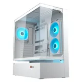 Компьютерный корпус, Cougar, CFV235 WH, E-ATX/CEB/ATX/Micro ATX, USB 1*Type C/2*3.0, 4 Pole Headset Audio, RGB button, Кулер 3*12см ARGB PWM, Высота процессорного кулера до 175 мм, Длина VGA до 430