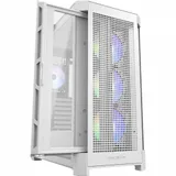 Компьютерный корпус, Cougar, Duoface Pro RGB (White) CGR-5AD1W-RGB, CEB/ATX/Micro ATX/Mini ITX, USB 1*Type C/2*3.0/1*2.0, HD-Audio+Mic, Кулер 3*12см ARGB/1*13см ARGB, Высота процессорного кулера до