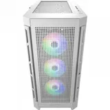 Компьютерный корпус, Cougar, Duoface Pro RGB (White) CGR-5AD1W-RGB, CEB/ATX/Micro ATX/Mini ITX, USB 1*Type C/2*3.0/1*2.0, HD-Audio+Mic, Кулер 3*12см ARGB/1*13см ARGB, Высота процессорного кулера до