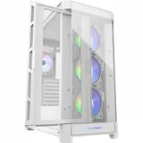 Компьютерный корпус, Cougar, Duoface Pro RGB (White) CGR-5AD1W-RGB, CEB/ATX/Micro ATX/Mini ITX, USB 1*Type C/2*3.0/1*2.0, HD-Audio+Mic, Кулер 3*12см ARGB/1*13см ARGB, Высота процессорного кулера до