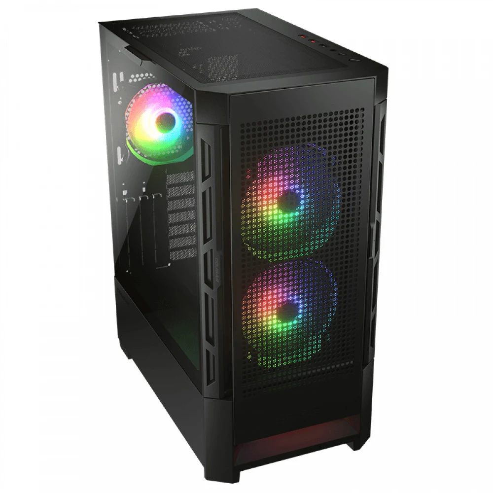 Компьютерный корпус, Cougar, Duoface RGB CGR-5ZD1B-RGB, CEB/ATX/Micro ATX/Mini ITX, USB 2*3.0/1*2.0, HD-Audio+Mic, Кулер 2*14см ARGB/1*14см ARGB, Высота процессорного кулера до 190 мм, Длина VGA до
