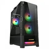 Компьютерный корпус, Cougar, Duoface RGB CGR-5ZD1B-RGB, CEB/ATX/Micro ATX/Mini ITX, USB 2*3.0/1*2.0, HD-Audio+Mic, Кулер 2*14см ARGB/1*14см ARGB, Высота процессорного кулера до 190 мм, Длина VGA до