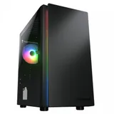 Компьютерный корпус, Cougar, Purity RGB Black, Micro ATX/Mini ITX, USB 2*3.0/1*2.0, HD-Audio+Mic, Кулер 1*12см ARGB, Высота процессорного кулера до 160 мм, Длина VGA до 305мм, 2*3.5"/4+2*2.5", Толщи