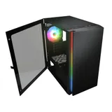 Компьютерный корпус, Cougar, Purity RGB Black, Micro ATX/Mini ITX, USB 2*3.0/1*2.0, HD-Audio+Mic, Кулер 1*12см ARGB, Высота процессорного кулера до 160 мм, Длина VGA до 305мм, 2*3.5"/4+2*2.5", Толщи