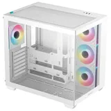 Компьютерный корпус, Deepcool, CG530 4F WH R-CG530-WHADA4-G-1, ATX/Micro ATX/Mini-ITX, USB 3.1*1/3.0*2, Audio+Mic, 4*120mm ARGB, Высота процессорного кулера до 160мм, Длина VGA до 410мм, 2*3.5"/2+1*