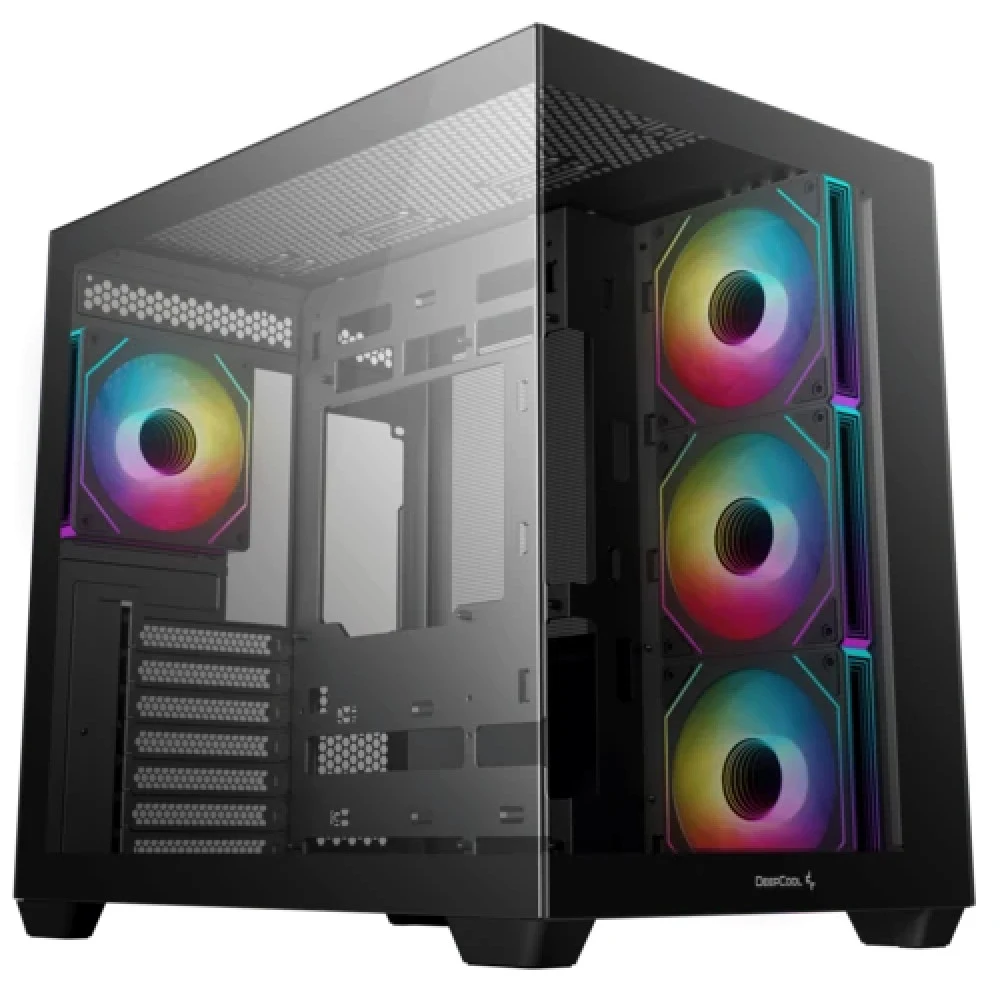Компьютерный корпус, Deepcool, CG530 4F R-CG530-BKADA4-G-1, ATX/Micro ATX/Mini-ITX, USB 3.1*1/3.0*2, Audio+Mic, 4*120mm ARGB, Высота процессорного кулера до 160мм, Длина VGA до 410мм, 2*3.5"/2+1*2.5