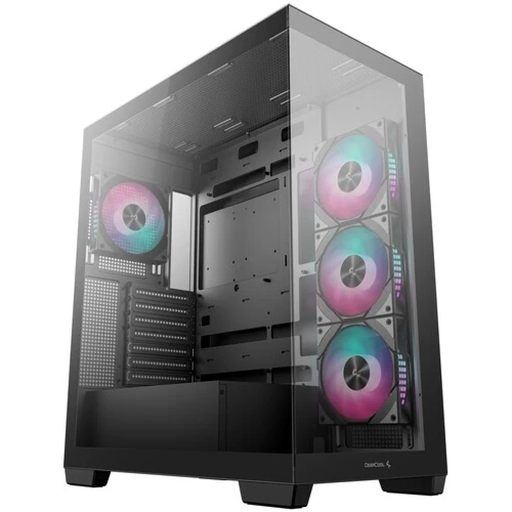 Компьютерный корпус, Deepcool, CG580 4F R-CG580-BKADA4-G-1, ATX/Micro ATX/Mini-ITX, USB 3.1*1/3.0*2, HD-Audio, 4*120мм ARGB, Высота процессорного кулера до 176мм, Длина VGA до 410мм (до 262 мм с рад
