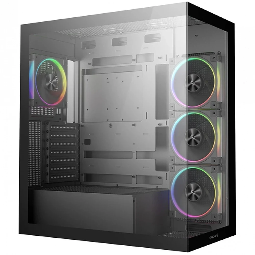 Компьютерный корпус, Deepcool, CG580 4F V2 R-CG580-BKADA4-G-2, ATX/Micro ATX/Mini-ITX, USB 3.1*1/3.0*2, HD-Audio, 4*120мм ARGB, Высота процессорного кулера до 176мм, Длина VGA до 410мм (до 262 мм с