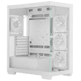 Компьютерный корпус, Deepcool, CG580 4F WH R-CG580-WHADA4-G-1, ATX/Micro ATX/Mini-ITX, USB 3.1*1/3.0*2, HD-Audio, 4*120мм ARGB, Высота процессорного кулера до 176мм, Длина VGA до 410мм (до 262 мм с