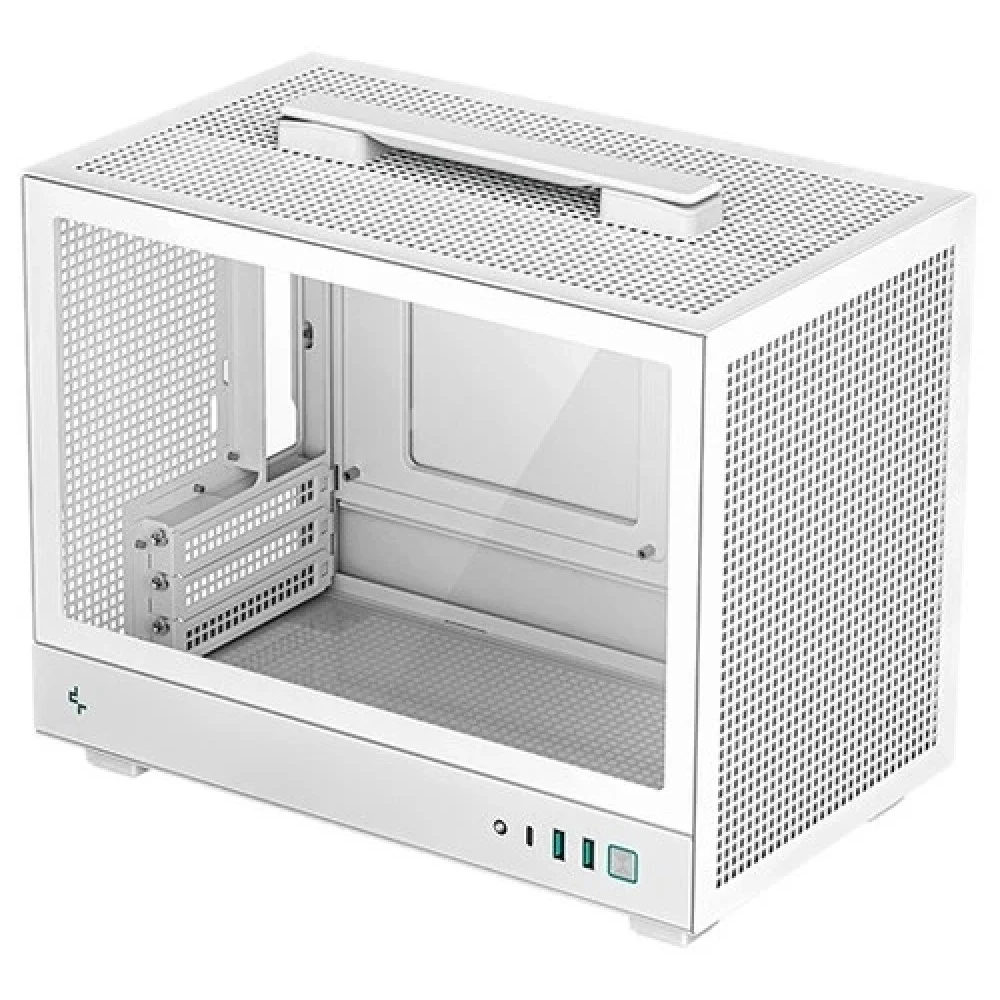 Компьютерный корпус, Deepcool, CH160 WH R-CH160-WHNGI0-G-1, Mini-ITX, Type-C*1/3.0*2, HD-Audio, Высота процессорного кулера до 172мм, Длина VGA до 230мм (ATX)/305мм (SFX), 1*3.5" или 1*2.5", Сталь 0