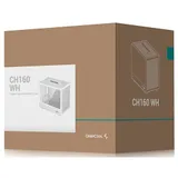 Корпус Deepcool CH160WH белый без БП miniITX 7x120mm 2x140mm 1xUSB3.0 audio bott PSU