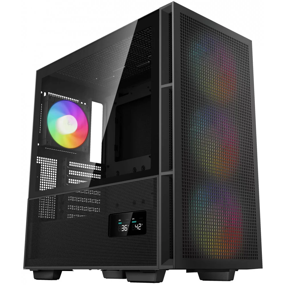 Компьютерный корпус, Deepcool, CH560 DIGITAL R-CH560-BKAPE4D-G-1, E-ATX/ATX/Micro ATX/Mini-ITX, USB 3.1*1/3.0*1, HD-Audio+Mic, Кулер 3*140см/120 ARGB, Высота процессорного кулера до 175мм, Длина VGA
