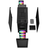 Компьютерный корпус, Deepcool, CH560 DIGITAL R-CH560-BKAPE4D-G-1, E-ATX/ATX/Micro ATX/Mini-ITX, USB 3.1*1/3.0*1, HD-Audio+Mic, Кулер 3*140см/120 ARGB, Высота процессорного кулера до 175мм, Длина VGA