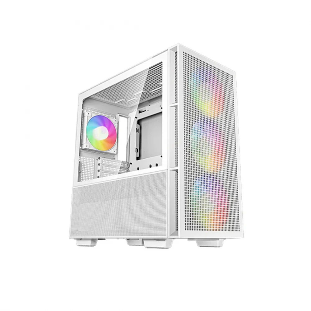 Компьютерный корпус, Deepcool, CH560 WH R-CH560-WHAPE4-G-1, E-ATX/ATX/Micro ATX/Mini-ITX, USB 3.1*1/3.0*1, HD-Audio+Mic, Кулер 3*140см/120 ARGB, Высота процессорного кулера до 175мм, Длина VGA до 38